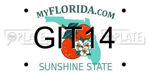 GIT14 Florida License Plate