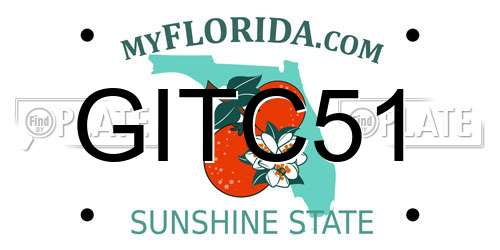 GITC51 Florida License Plate