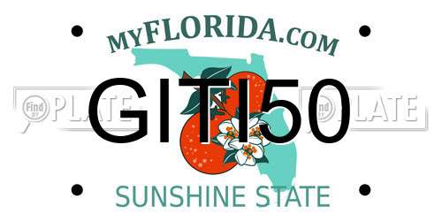 GITI50 Florida License Plate