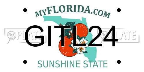 GITL24 Florida License Plate