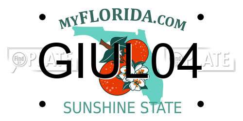 GIUL04 Florida License Plate