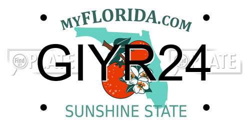 GIYR24 Florida License Plate