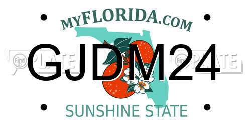 GJDM24 Florida License Plate