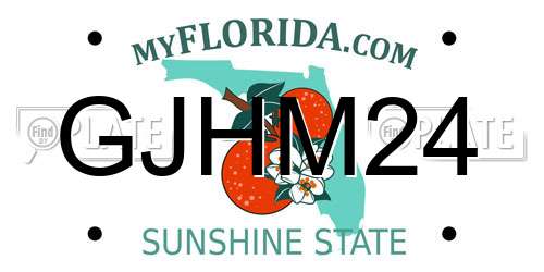 GJHM24 Florida License Plate