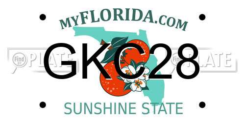 GKC28 Florida License Plate