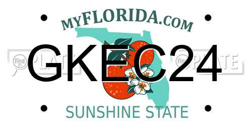 GKEC24 Florida License Plate