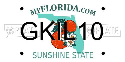 GKIL10 Florida License Plate