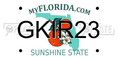 GKIR23 Florida License Plate
