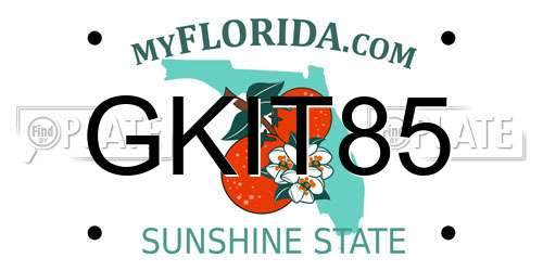 GKIT85 Florida License Plate