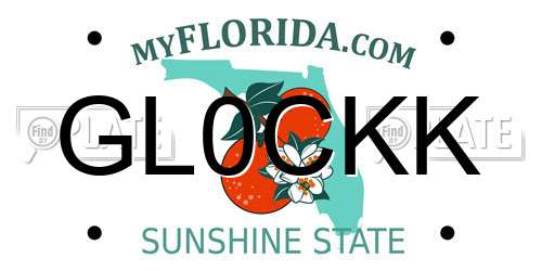 GL0CKK Florida License Plate