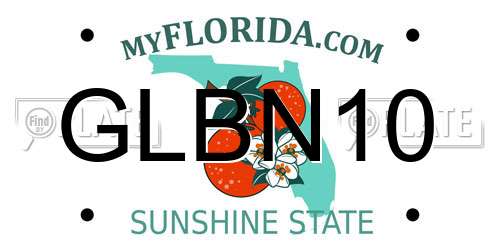 GLBN10 Florida License Plate
