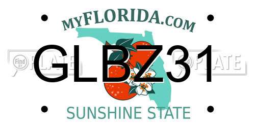 GLBZ31 Florida License Plate