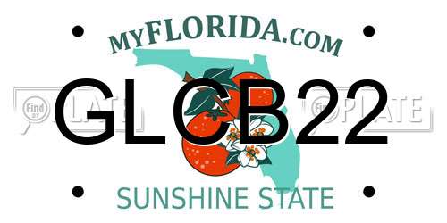 GLCB22 Florida License Plate