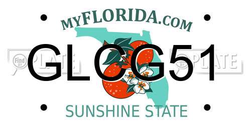 GLCG51 Florida License Plate