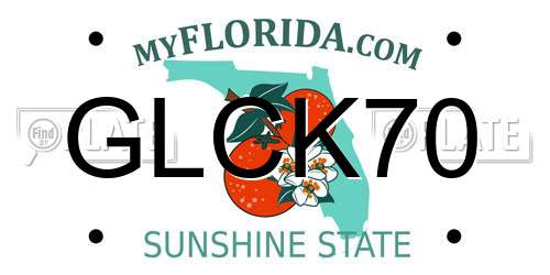 GLCK70 Florida License Plate
