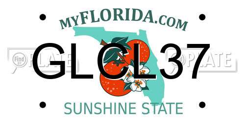 GLCL37 Florida License Plate