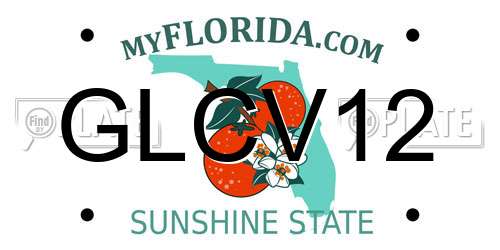 GLCV12 Florida License Plate