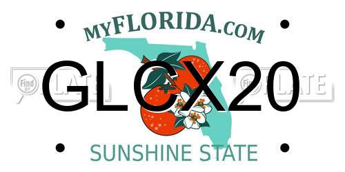 GLCX20 Florida License Plate