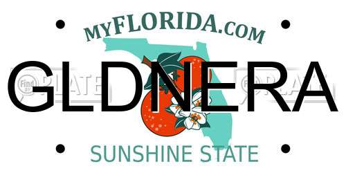 GLDNERA Florida License Plate