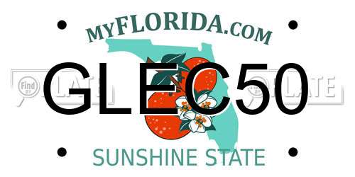GLEC50 Florida License Plate