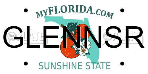 GLENNSR Florida License Plate