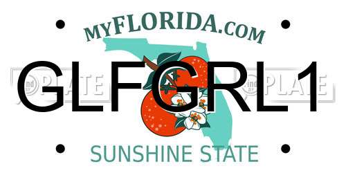 GLFGRL1 Florida License Plate