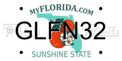 GLFN32 Florida License Plate