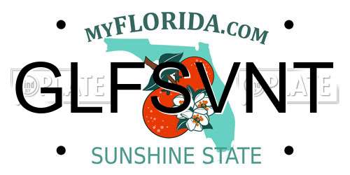 GLFSVNT Florida License Plate