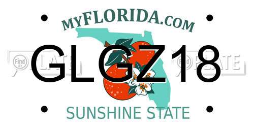 GLGZ18 Florida License Plate