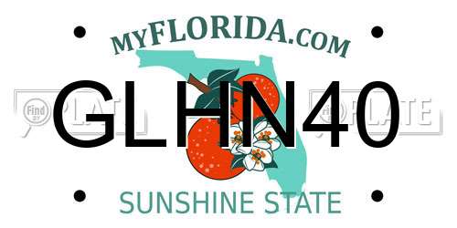 GLHN40 Florida License Plate