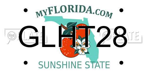 GLHT28 Florida License Plate