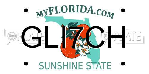 GLI7CH Florida License Plate