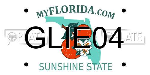 GLIE04 Florida License Plate