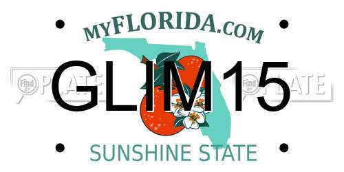 GLIM15 Florida License Plate