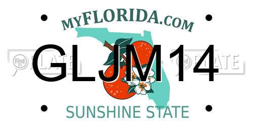 GLJM14 Florida License Plate