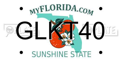 GLKT40 Florida License Plate