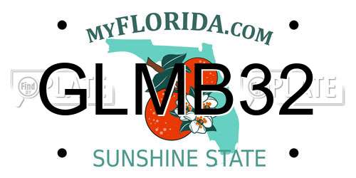 GLMB32 Florida License Plate