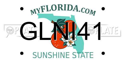 GLNI41 Florida License Plate