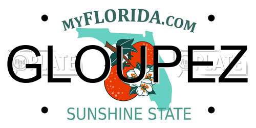GLOUPEZ Florida License Plate