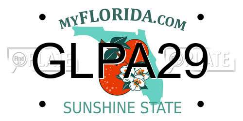 GLPA29 Florida License Plate