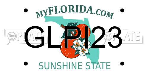 GLPI23 Florida License Plate