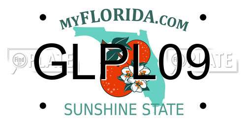 GLPL09 Florida License Plate
