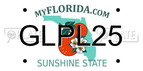 GLPL25 Florida License Plate