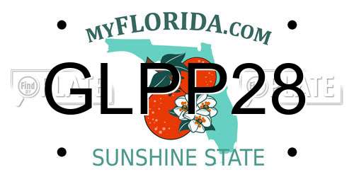 GLPP28 Florida License Plate