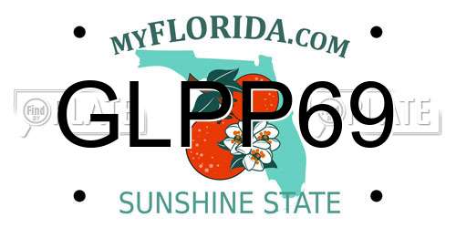 GLPP69 Florida License Plate