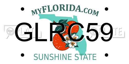 GLRC59 Florida License Plate