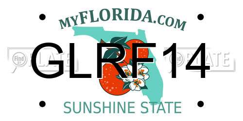 GLRF14 Florida License Plate