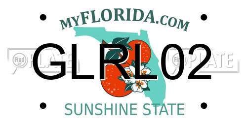 GLRL02 Florida License Plate