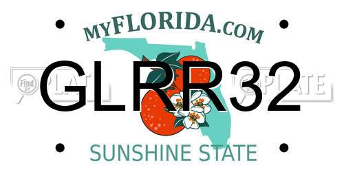 GLRR32 Florida License Plate