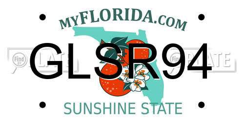 GLSR94 Florida License Plate